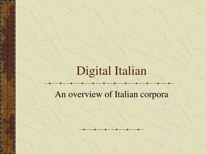 digital italian