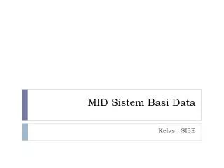 mid sistem basi data
