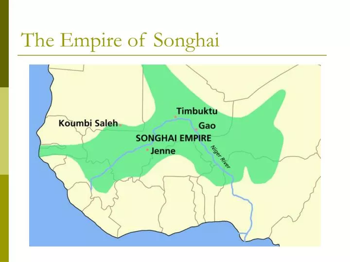 the empire of songhai