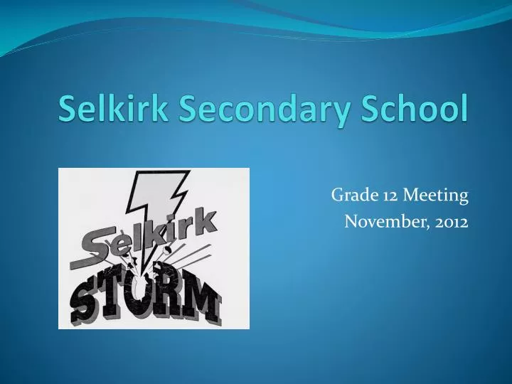 selkirk secondary school