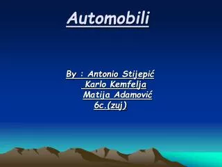 Automobili