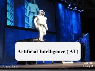 Artificial Intelligence ( AI )