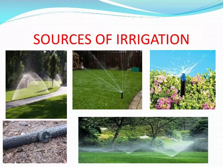 sources of irrigation