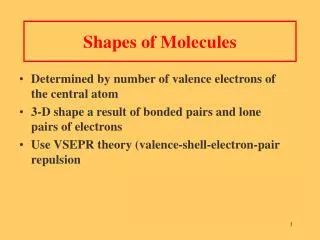 Shapes of Molecules