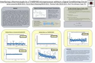 Interfacing a thermocouple to a TI MSP430 microprocessor without a Signal Conditioning Circuit