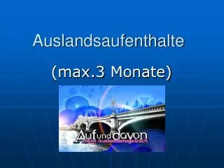 auslandsaufenthalte