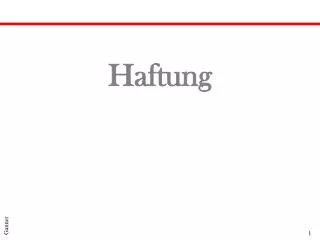 haftung