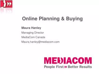 Online Planning &amp; Buying