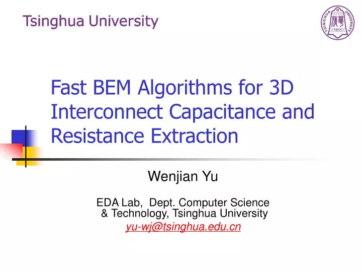 fast bem algorithms for 3d interconnect capacitance and resistance extraction