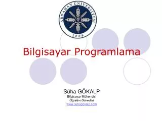 Bilgisayar Programlama