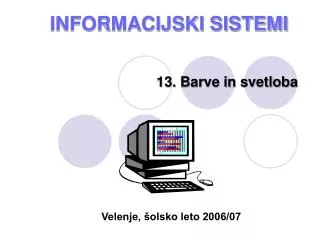 informacijski sistemi