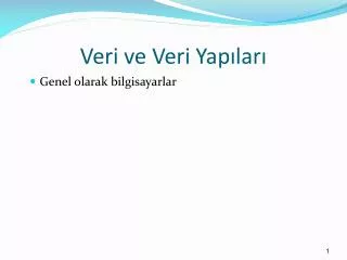 veri ve veri yap lar