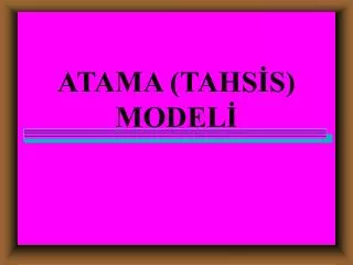 atama tahs s model