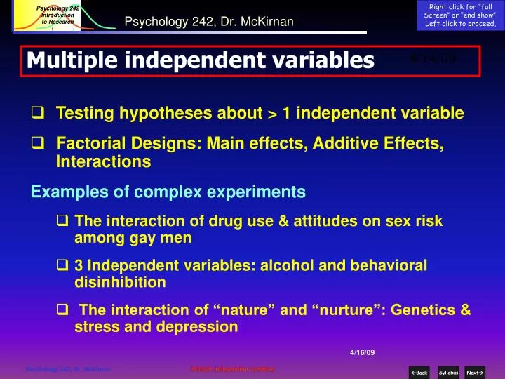 psychology 242 dr mckirnan