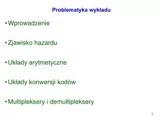 problematyka wyk adu