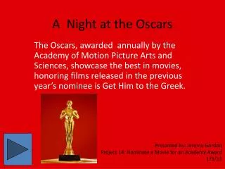 A Night at the Oscars