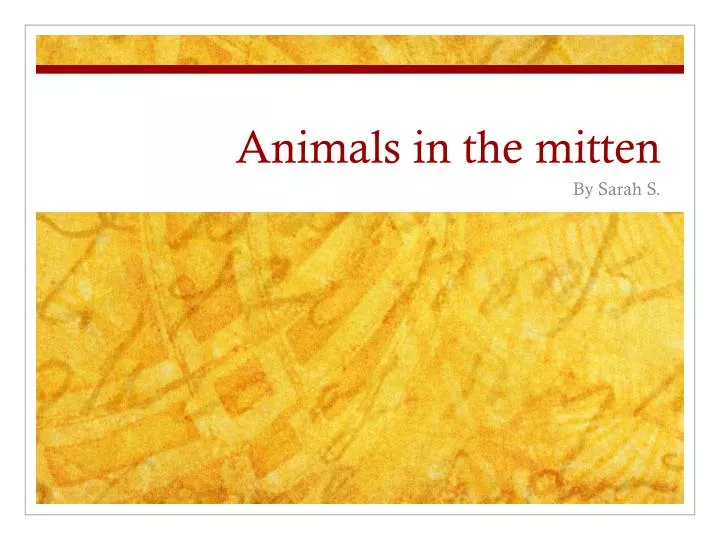 animals in the mitten