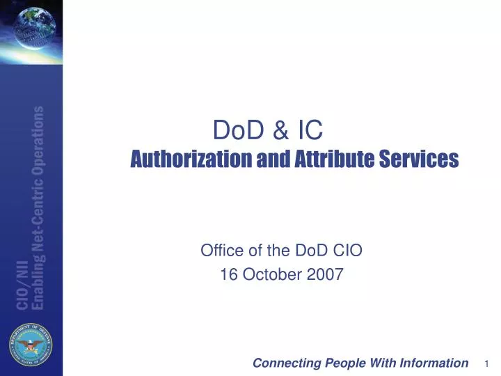 dod ic authorization and attribute services
