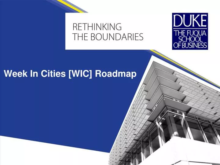 week in cities wic roadmap