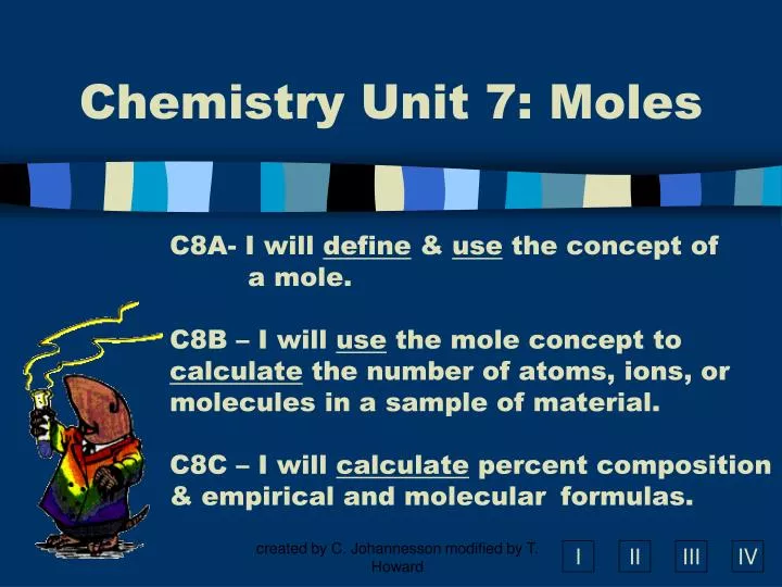 chemistry unit 7 moles