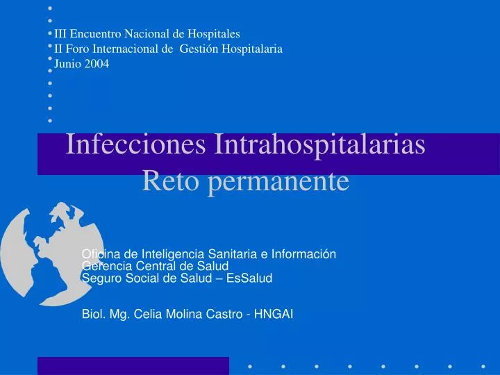 infecciones intrahospitalarias reto permanente