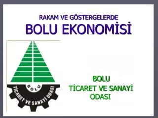 rakam ve g stergelerde bolu ekonom s bolu t caret ve sanay odasi