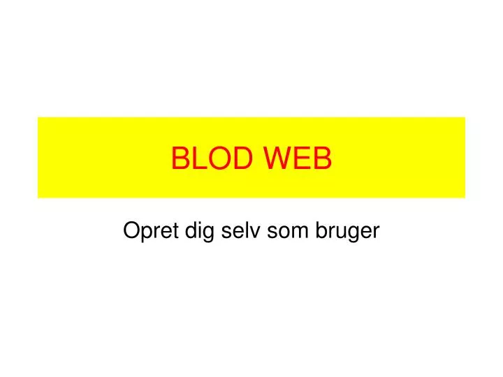 blod web