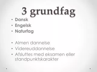 3 grundfag