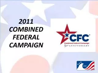 2011 COMBINED FEDERAL CAMPAIGN