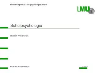 schulpsychologie