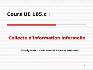 cours ue 105 c