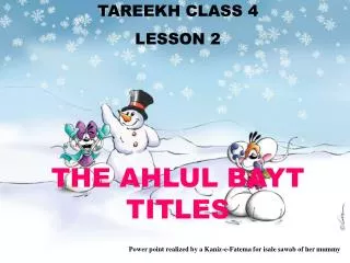 TAREEKH CLASS 4 LE SSON 2