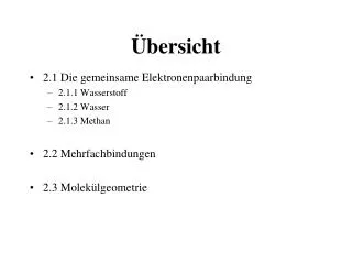 bersicht