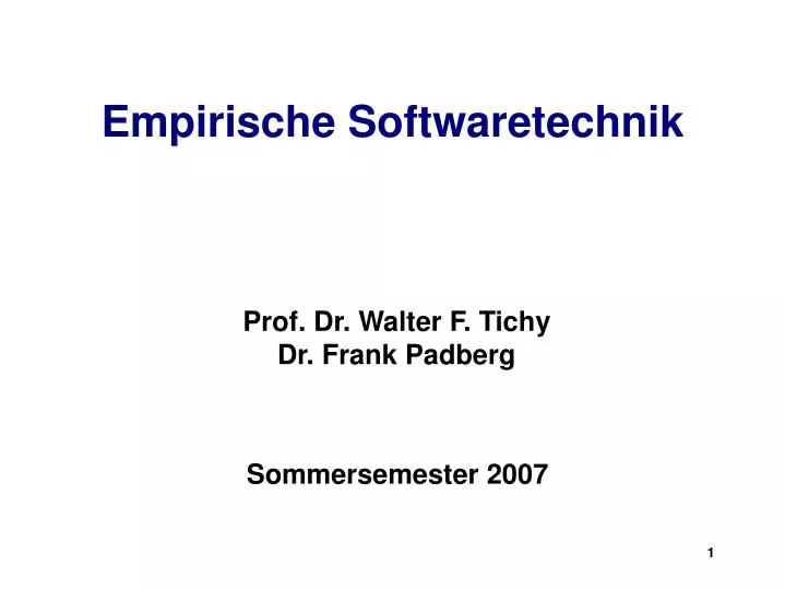 empirische softwaretechnik
