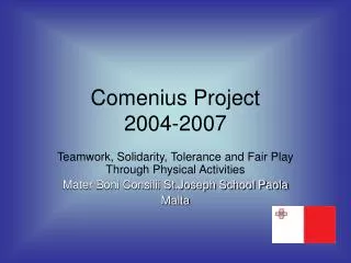 Comenius Project 2004-2007