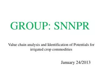 GROUP: SNNPR