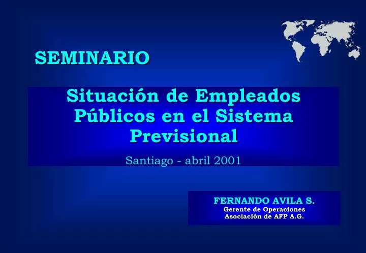 situaci n de empleados p blicos en el sistema previsional santiago abril 2001