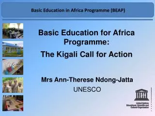 Basic Education for Africa Programme: The Kigali Call for Action