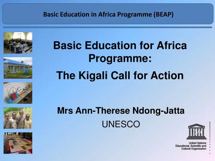 basic education for africa programme the kigali call for action