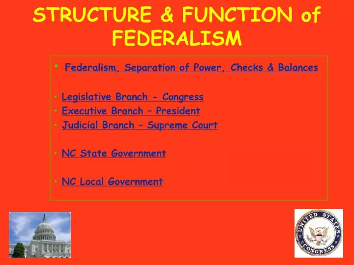 structure function of federalism