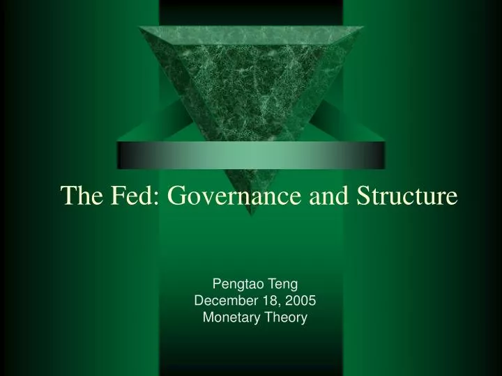 the fed governance and structure