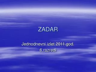 zadar