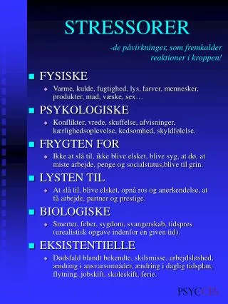 stressorer