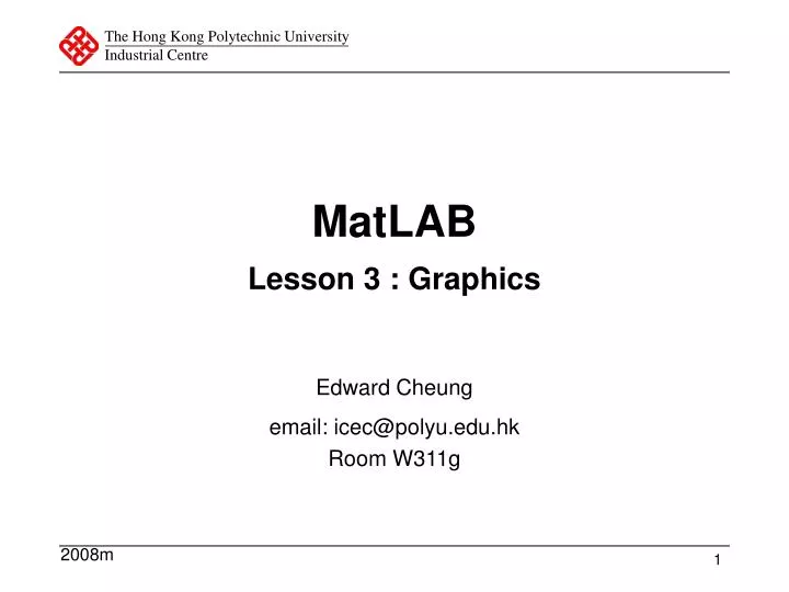 matlab lesson 3 graphics