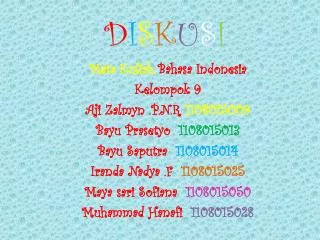 d i s k u s i