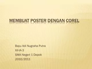 bayu adi nugraha putra xii ia 3 sma negeri 1 depok 2010 2011