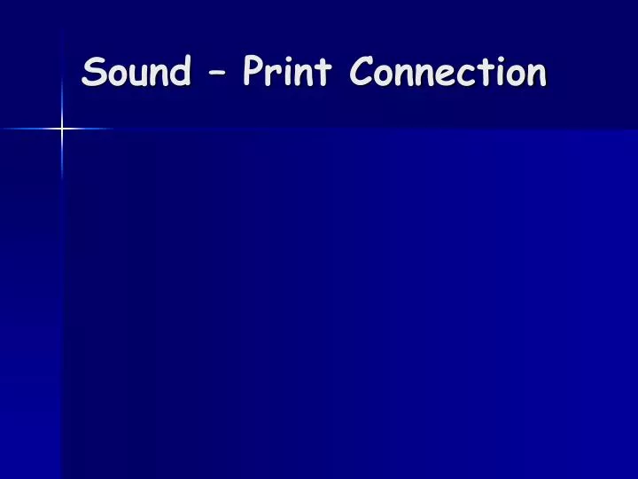 sound print connection