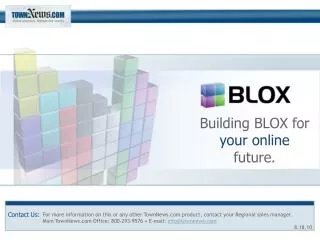 Building BLOX for your online future.