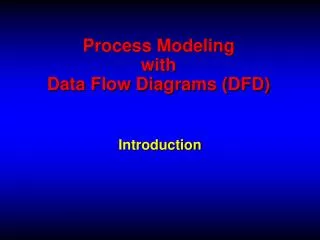 Process Modeling with Data Flow Diagrams (DFD)