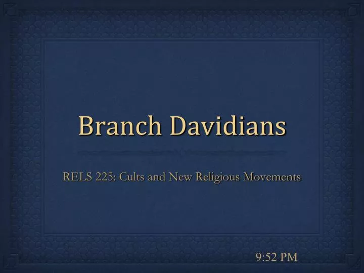 branch davidians